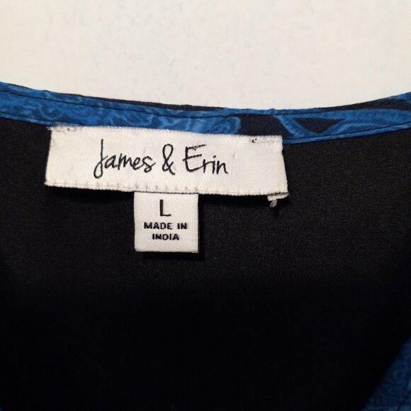 James & ErinBlue and Black Floral Maxi dress - Picture 3 of 10